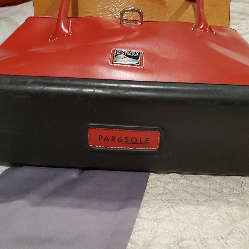 Dooney & Bourke Bold Red Satchel - Picture 10 of 13